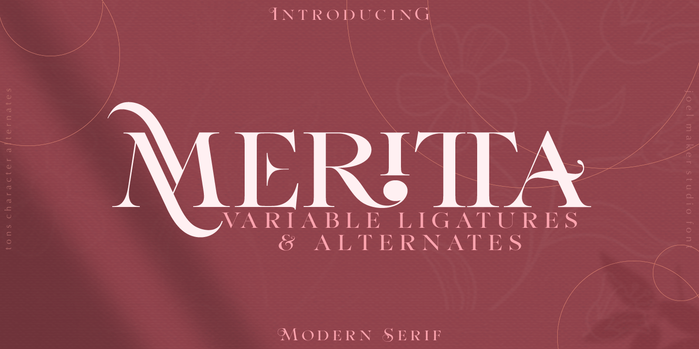 Przykład czcionki Meritta Serif Regular